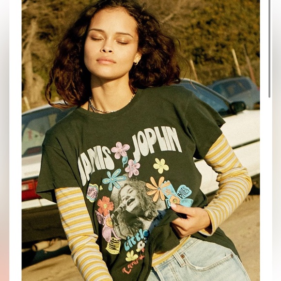 RARE Daydreamer | Janis Joplin Little Girl Blue Tour Tee | Medium - Picture 7 of 16